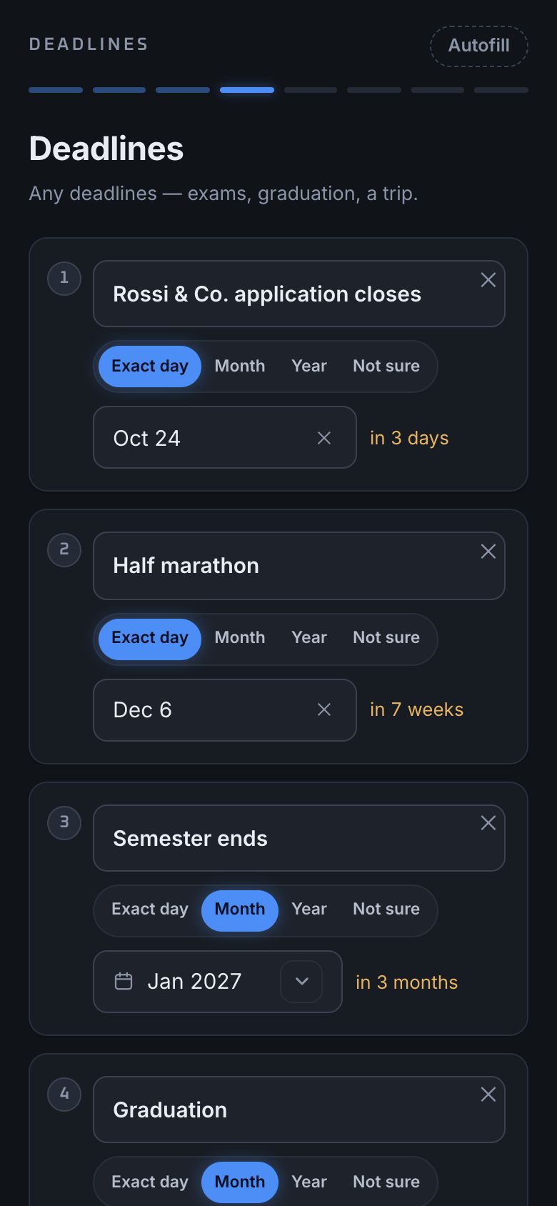 Nexus: Deadlines